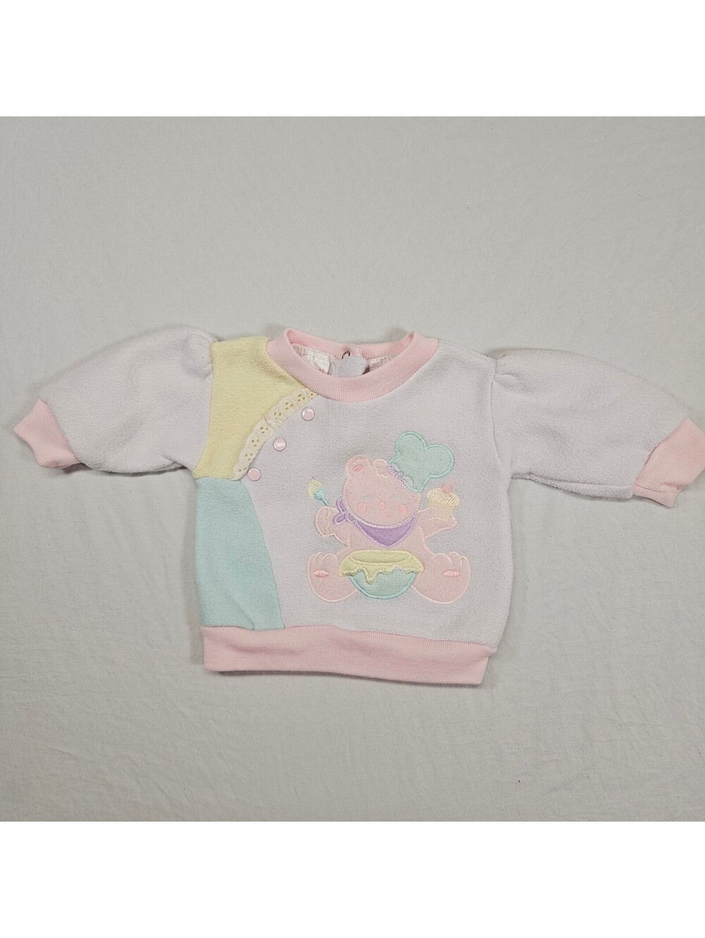 Vintage small steps top for girls size 3-6 months